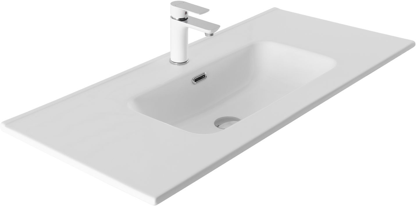 Раковина Aquanet Flat 100 белая матовая Раковина Aquanet Flat 100 белая матовая