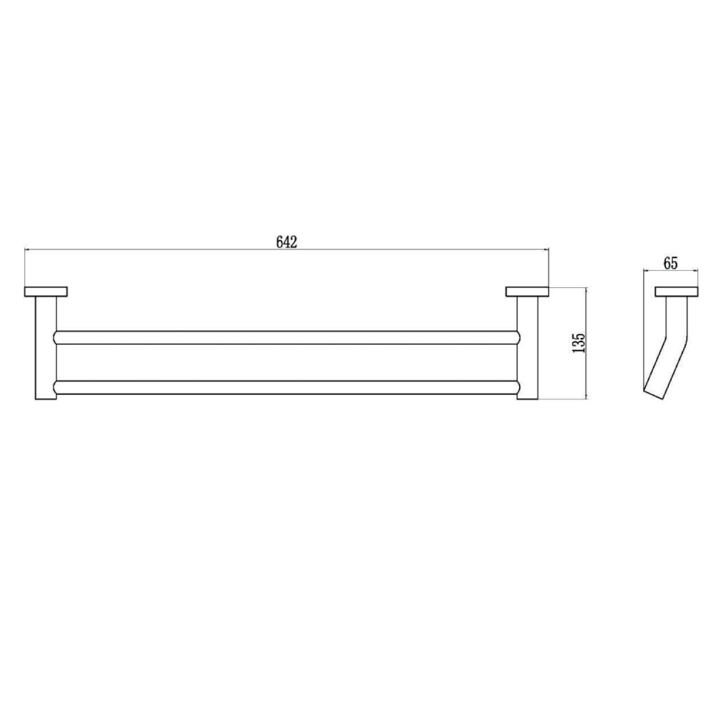 Полотенцедержатель Savol S-608748, хром