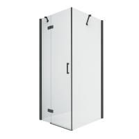 Душевое ограждение NEW TRENDY NEW RENOMA BLACK L 100x90x195 D-0205A/D-0111B (черный)