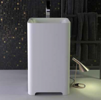 KNIEF Feel Раковина отдельностоящая 53х43х90 см, выпуск в пол, цвет белый матовый