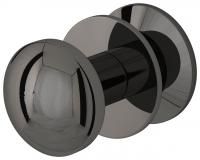 Крючок, Сунержа, СФЕРА, одинарный, ширина, мм-34, глубина, мм-49, высота, мм-34, тип установки-между перемычками полотенцесушителя, для водяных и электрических моделей, материал-нержавеющая сталь, крепления в комплекте, цвет-чёрный хром