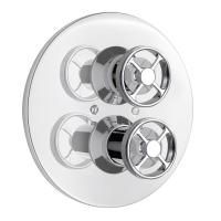 Nicolazzi Termostatico Внешняя часть встраиваемого смесителя, 3/4” с запорным вентилем, цвет: хром