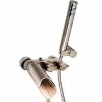 Смеситель для ванны Paini Morgana 73PW105LH Никель Светлый дуб