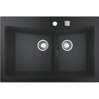 Мойка GROHE K700 с 2 чашами, 838 x 559 мм,черный гранит (31657AP0) Мойка GROHE K700 с 2 чашами, 838 x 559 мм,черный гранит (31657AP0)