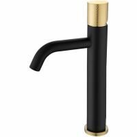 Смеситель STICK для умыв. выс. BLACK TOUCH GOLD_Комплект