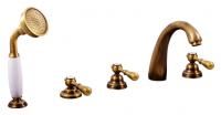 Смеситель на борт ванны Rav Slezak Morava retro MK476.5PSM бронзовый