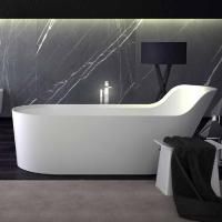 Ванна, KNIEF, Pearl, ширина, мм-1820, глубина, мм-800, высота, мм-700/500, тип установки-отдельностоящий, слив-перелив-в комплекте, материал-K-Stone, цвет-белый матовый