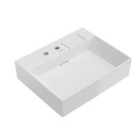 Раковина LOGICA мебельная с двумя отверстиями 60, белая глянцевая