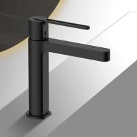 смесители для раковины Vincea Смеситель для раковины Rondo VBF-1R1MB однорычажный, черный,