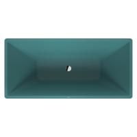Duravit Vitrium Ванна прямоугольная  отдельностоящая 1600x750мм с ножками, с2 наклонами для спины, цвет аквамарин матовый