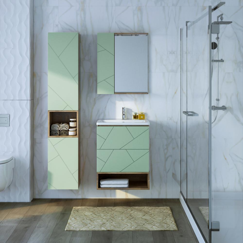 Ниша для тумбы Бриклаер КРИСТАЛЛ 60 см, дуб гранж песочный