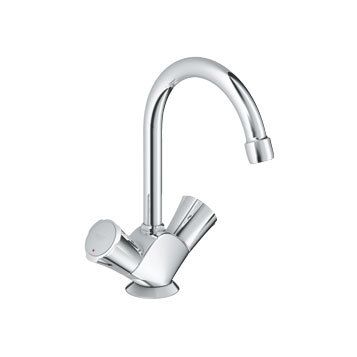 Смеситель для раковины GROHE Costa L с донным клапаном и высоким С-изливом, хром (21375001) Смеситель для раковины GROHE Costa L с донным клапаном и высоким С-изливом, хром (21375001)