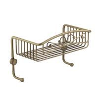 COMPLEMENTI Решетка одинарная с двумя крючками L26xP15xH15 см., бронза