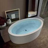 Gruppo Treesse EOS 190 Ванна 190x110xh66 см. без гидромассажа, со сливной колонкой и 2 панелями для свободного размещения , цвет белый