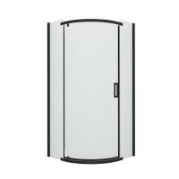 Душевое ограждение NEW TRENDY NEW KOMFORT BLACK 80x80x195 K-0468 (черный)