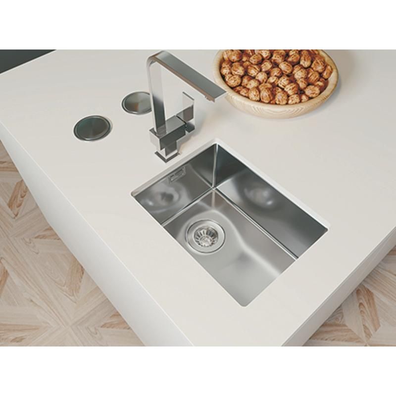 Кухонная мойка Florentina ОПТИМА-HM OHM.300.400.В.10.S.10, нержавеющая сталь, артикул OHM.300.400.B.10.S.10