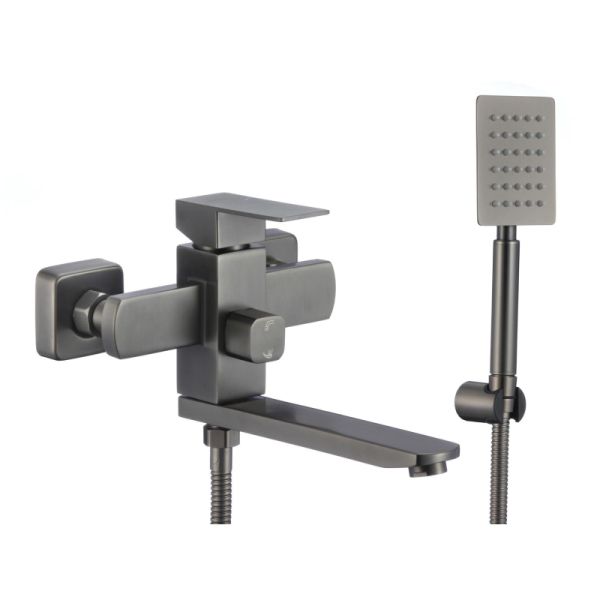 Смеситель для ванны Fmark FS8104Q, графит