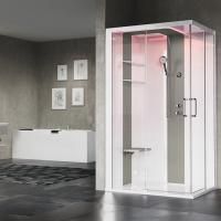 NOVELLINI SKILL A Душевая кабина 1200х800х2175 мм., левая, Essential, поддон 125 мм., смес термос, стенки бел глянц, вставки Light grey, стекло прозр NOVELLINI SKILL A Душевая кабина 1200х800х2175 мм., левая, Essential, поддон 125 мм., смес термос, стенки бел глянц, вставки Light grey, стекло прозр