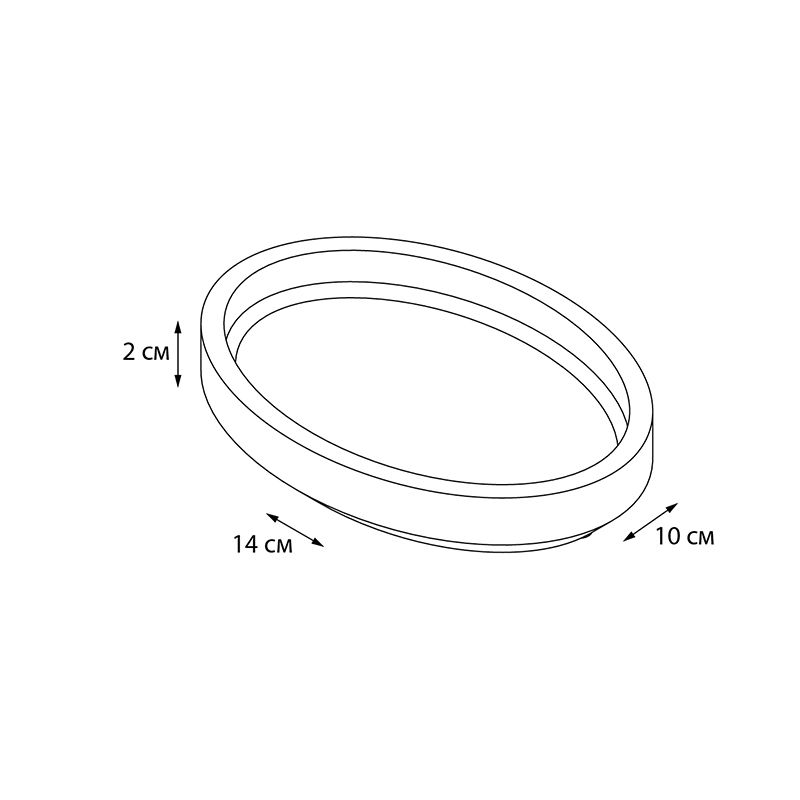 Мыльница FIXSEN COIN FX-250-4, серый/золотой, артикул FX-250-4