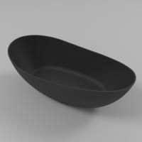 Ванна WHITECROSS Ruby 165x75 (черный мат) иск. камень