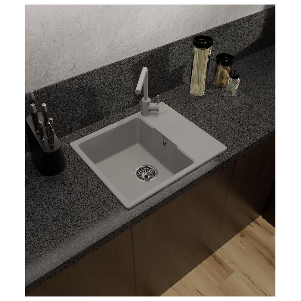 Кухонная мойка GranFest URBAN 658L, серый, артикул 658L серый