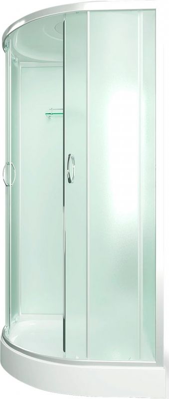 Душевая кабина Erlit Comfort ER3508P 80x80 задняя стенка Белая стекло матовое Душевая кабина Erlit Comfort ER3508P 80x80 задняя стенка Белая стекло матовое