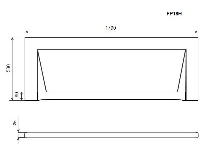 Фронтальная панель TIMO (FP18H), артикул FP18H