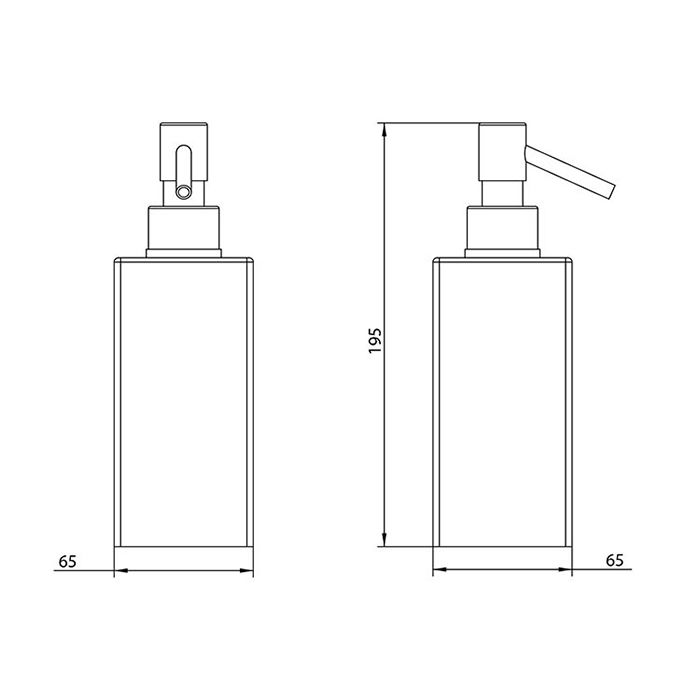 Bongio Domino Дозатор настольный, 195х65 мм, цвет белый Bongio Domino Дозатор настольный, 195х65 мм, цвет белый