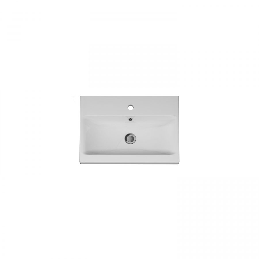 M90WCC0602WG GEM, Раковина мебельная, керамическая, 60 см, встроенная, цвет: белый, глянец M90WCC0602WG GEM, Раковина мебельная, керамическая, 60 см, встроенная, цвет: белый, глянец