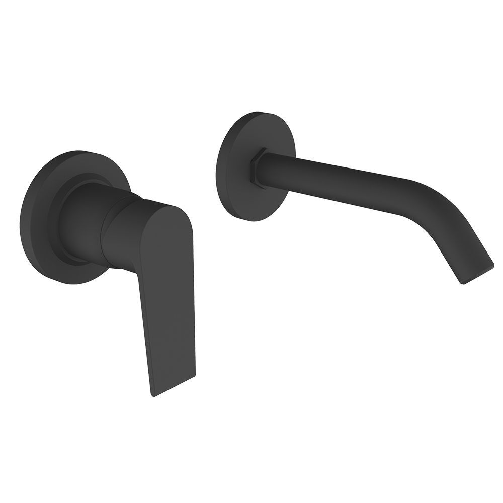 Комплект 3 в 1 Lavinia Boho Bathroom Sink Slim 21510031, накладная фарфоровая раковина 40 см, встраиваемый смеситель со скрытым механизмом, пластиковый сифон