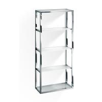 Decor Walther ET 6 Шкафчик открытый 35x15x80см, стекло сатинированное, цвет: хром ЗАКАЗ ПО ЗАПРОСУ