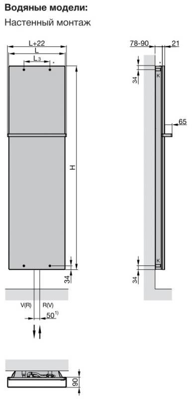 Водяной полотенцесушитель Zehnder Fina Bar FIP-180-070 Белый Водяной полотенцесушитель Zehnder Fina Bar FIP-180-070 Белый