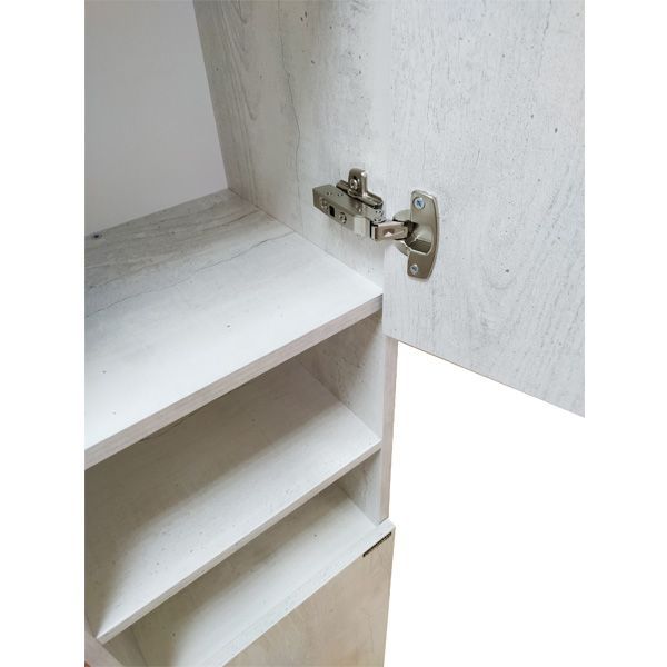 Шкаф пенал Comforty Верона 35 4137140 подвесной Дуб белый, артикул 4137140