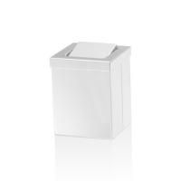 Decor Walther DW 1130 Корзина для бумаги 12x12x15см, с крышкой, цвет: белый матовый Decor Walther DW 1130 Корзина для бумаги 12x12x15см, с крышкой, цвет: белый матовый