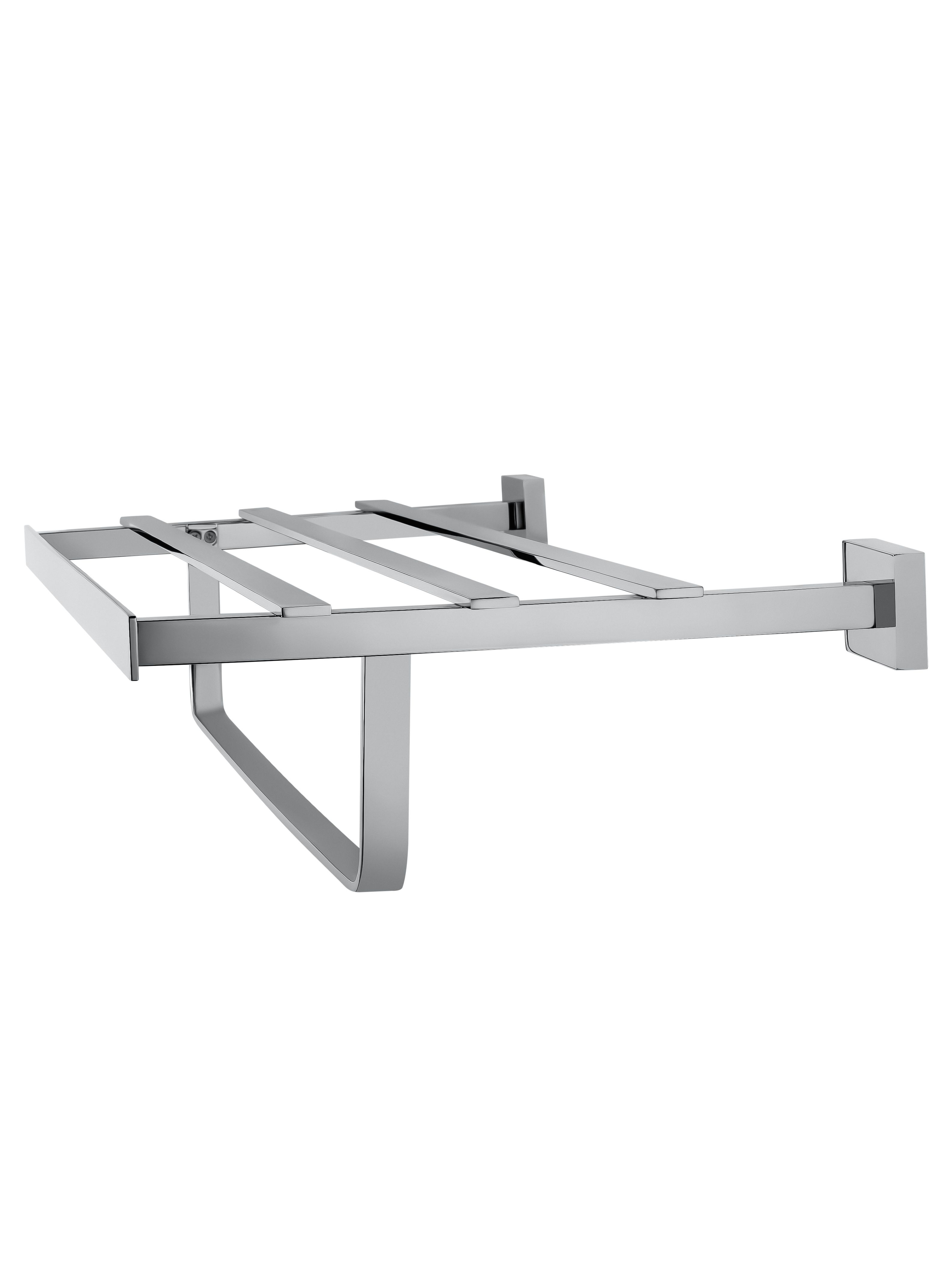 Полотенцедержатель с полкой WONZON & WOGHAND FLAT, Хром (WW-9781)