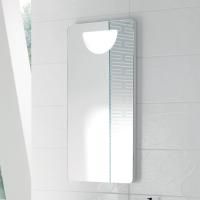BURGBAD Sinea 1.0  Зеркало на основе с подсветкой 450х900 мм, 2 флуорисц трубки, 1 выкл справа, 20, цвет белый матовый BURGBAD Sinea 1.0  Зеркало на основе с подсветкой 450х900 мм, 2 флуорисц трубки, 1 выкл справа, 20, цвет белый матовый