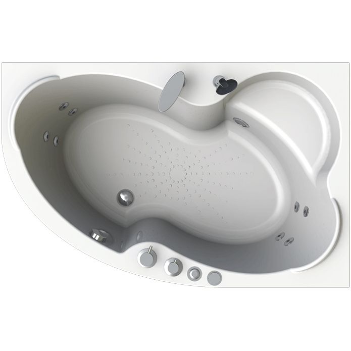 Акриловая ванна Radomir Wachter Ирма 1 169x110 форсунки Хром L с гидромассажем