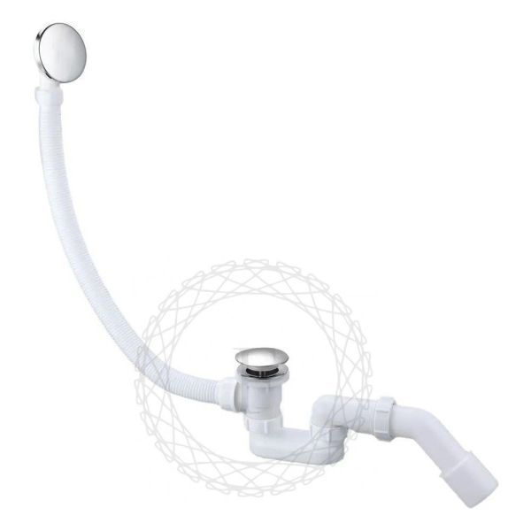 Слив-перелив (автомат, 90 см.) FILARETE FL90CR, хром