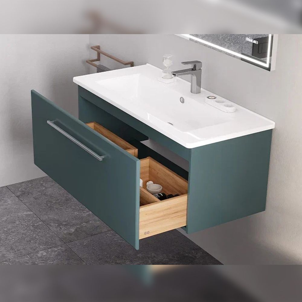 Тумба под раковину подвесная Velvex Posse tp.POS.OSK.105.1Y верде, 105 см, артикул tp.POS.OSK.105.1Y верде