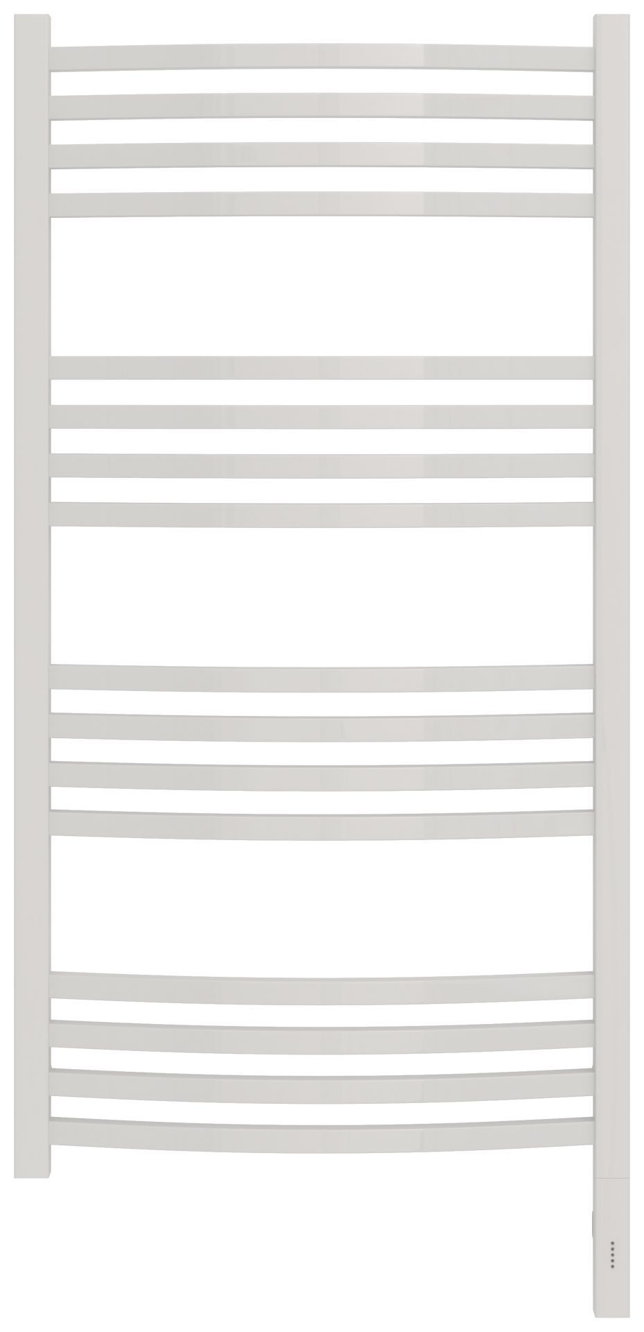 Полотенцесушитель, Сунержа, Аркус 3.0, электрический, ширина, мм-530, глубина, мм-106, высота, мм-1120, межосевое расстояние-500, перемычка-выгнутая, нагревательный элемент-ТЭН, подключение-нижнее справа, электрокомплект-МЭМ, мощность, Вт-300, материал-не