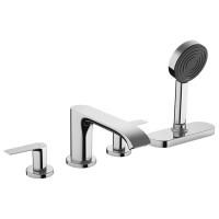 Смеситель для ванны, Hansgrohe, Vivenis, тип открывания воды-духвентильный, тип регулирования воды-керамический узел смешивания, монтаж-на край ванны, отверстия для монтажа-4, вынос излива, мм-200, ручной душ-в комплекте, внутренняя часть-необходимо заказ Смеситель для ванны, Hansgrohe, Vivenis, тип открывания воды-духвентильный, тип регулирования воды-керамический узел смешивания, монтаж-на край ванны, отверстия для монтажа-4, вынос излива, мм-200, ручной душ-в комплекте, внутренняя часть-необходимо заказ