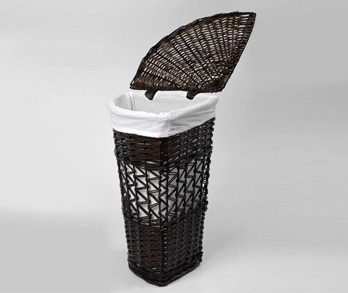 Корзина для белья WasserKRAFT Salm 33x33x51 WB-270-M с крышкой Коричневая Корзина для белья WasserKRAFT Salm 33x33x51 WB-270-M с крышкой Коричневая