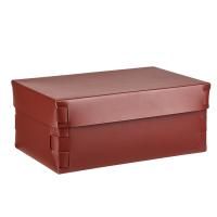 Colombo Adj Коробка Snob, 32x20H13,5 см, цвет: бордо/коньяк Colombo Adj Коробка Snob, 32x20H13,5 см, цвет: бордо/коньяк