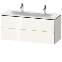 DURAVIT (Viu*) СНЯТО С ПР-ВА!!! Умывальник 1230x490 мм, 2 отверстия под 1 смеситель, с переливом, клапан Push-Open керамическ., белый