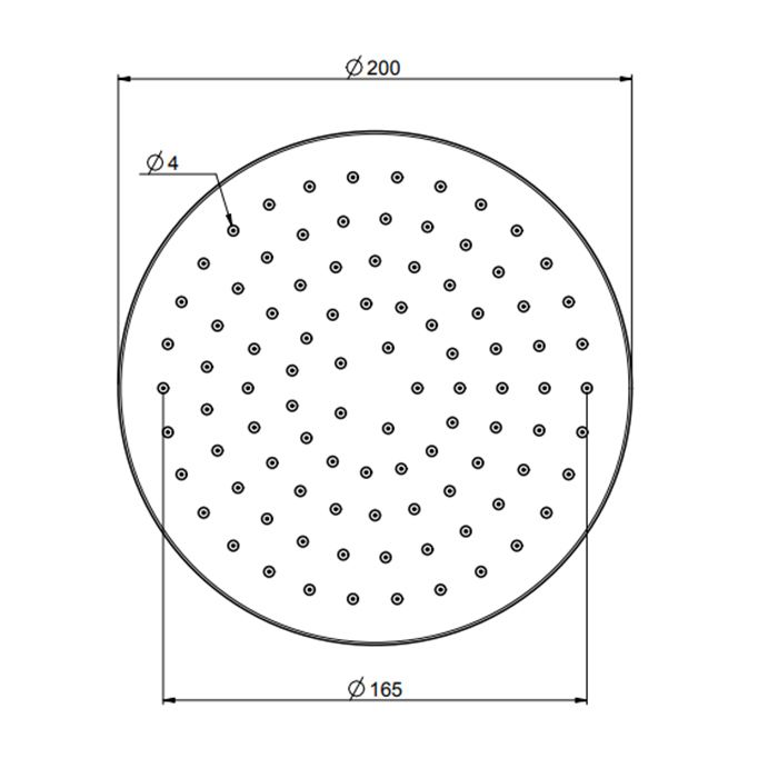 FIMA|Carlo Frattini Wellness Верхний душ из латуни Ø 200 мм., цвет хром