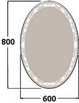 Зеркало De Aqua Деко 6080