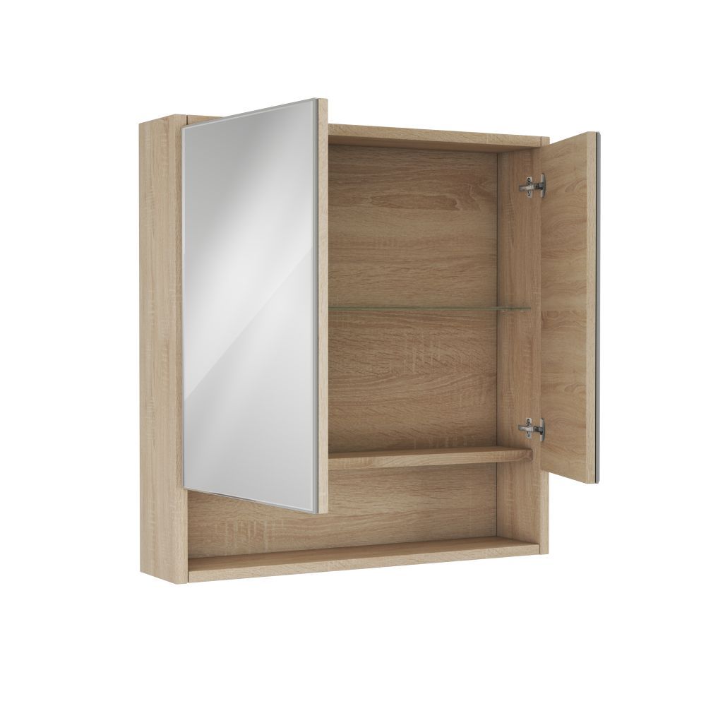 Зеркальный шкаф Eland 75, дуб сонома