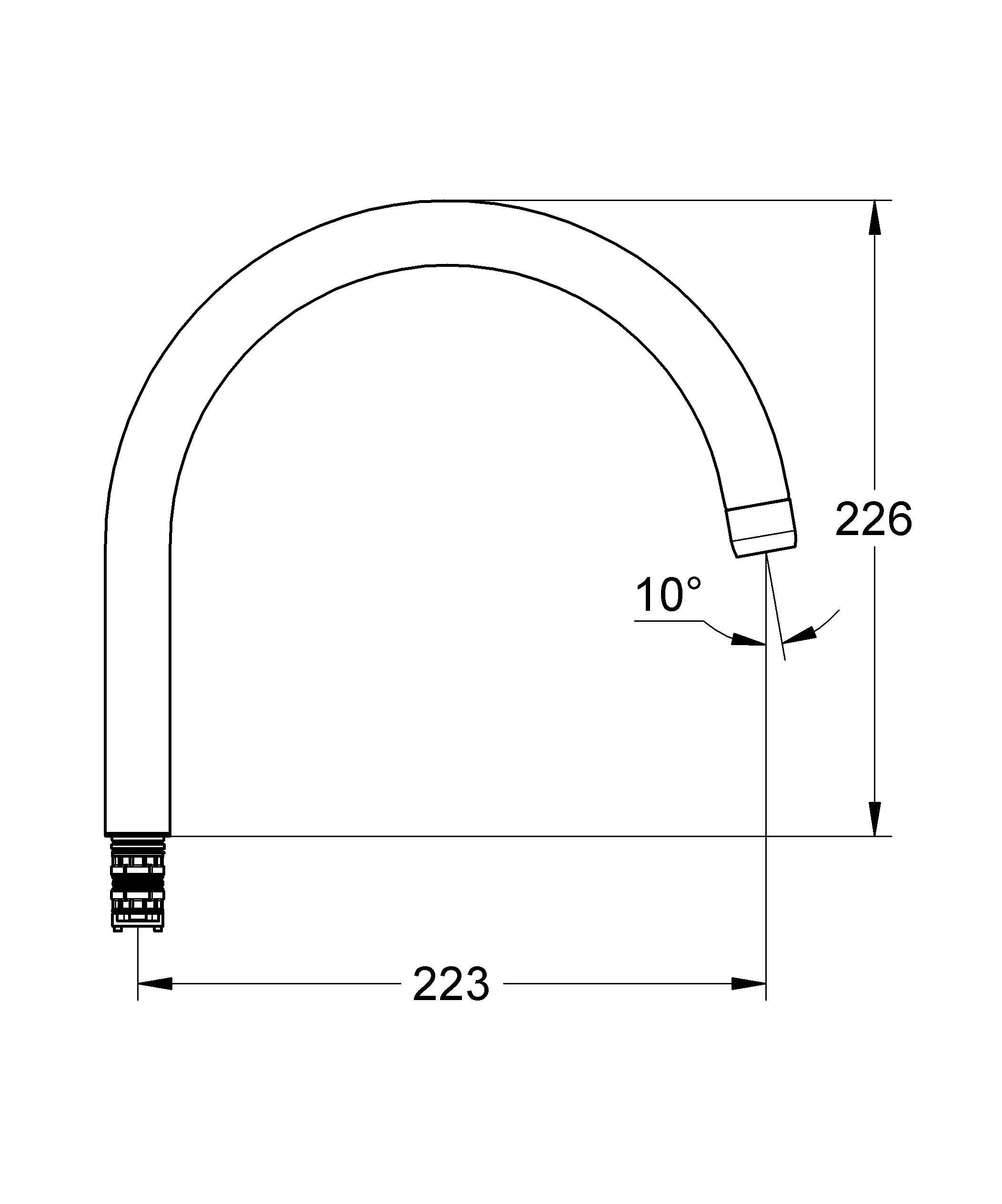 Излив GROHE 13043000 Излив GROHE 13043000