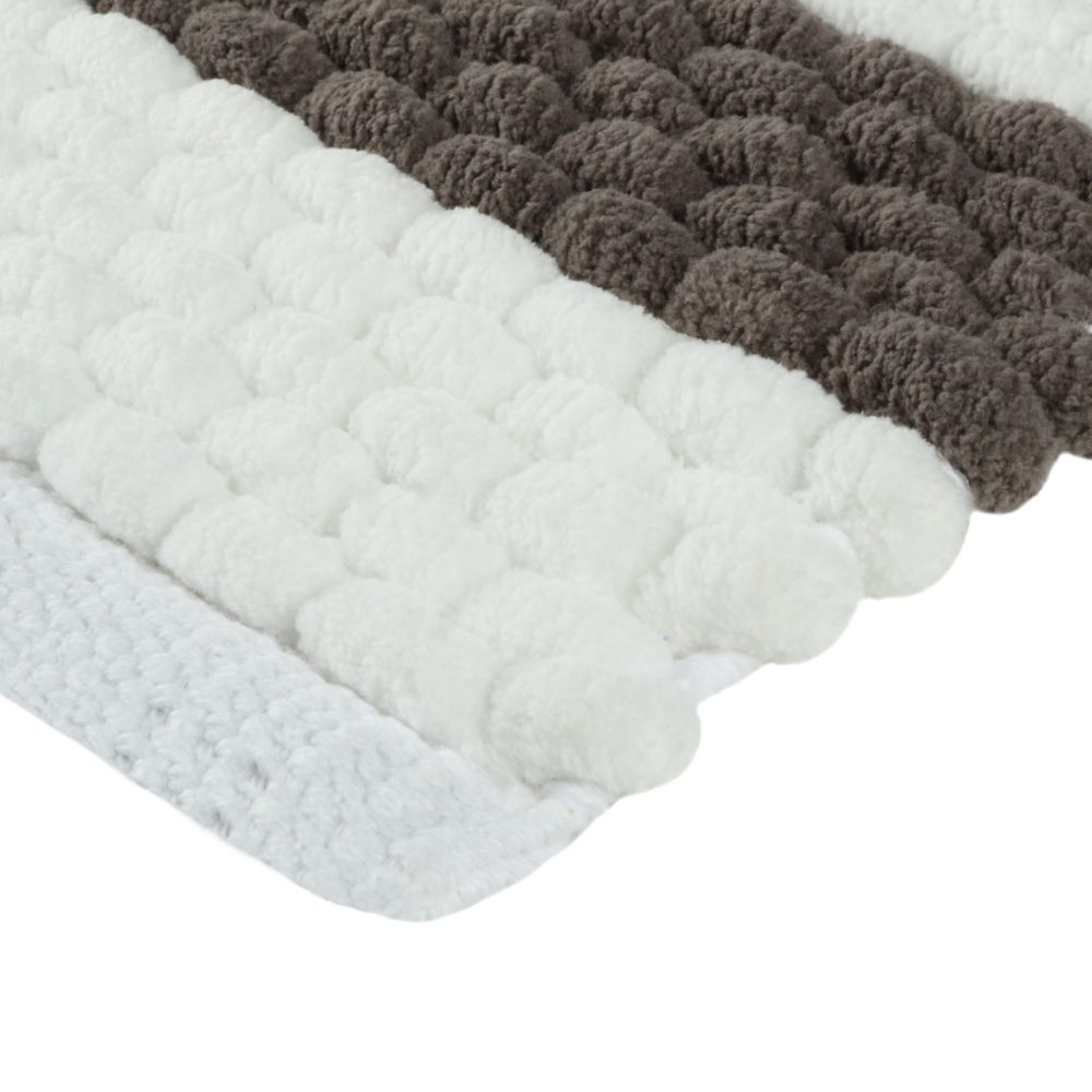 Коврик для ванной комнаты FIXSEN AMBER FX-8040Z, бежевый/белый, артикул FX-8040Z