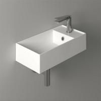 SIMAS AGILE Раковина подвесная 50х27 см, правая , с 1 отв под смеситель,цвет белый матовый